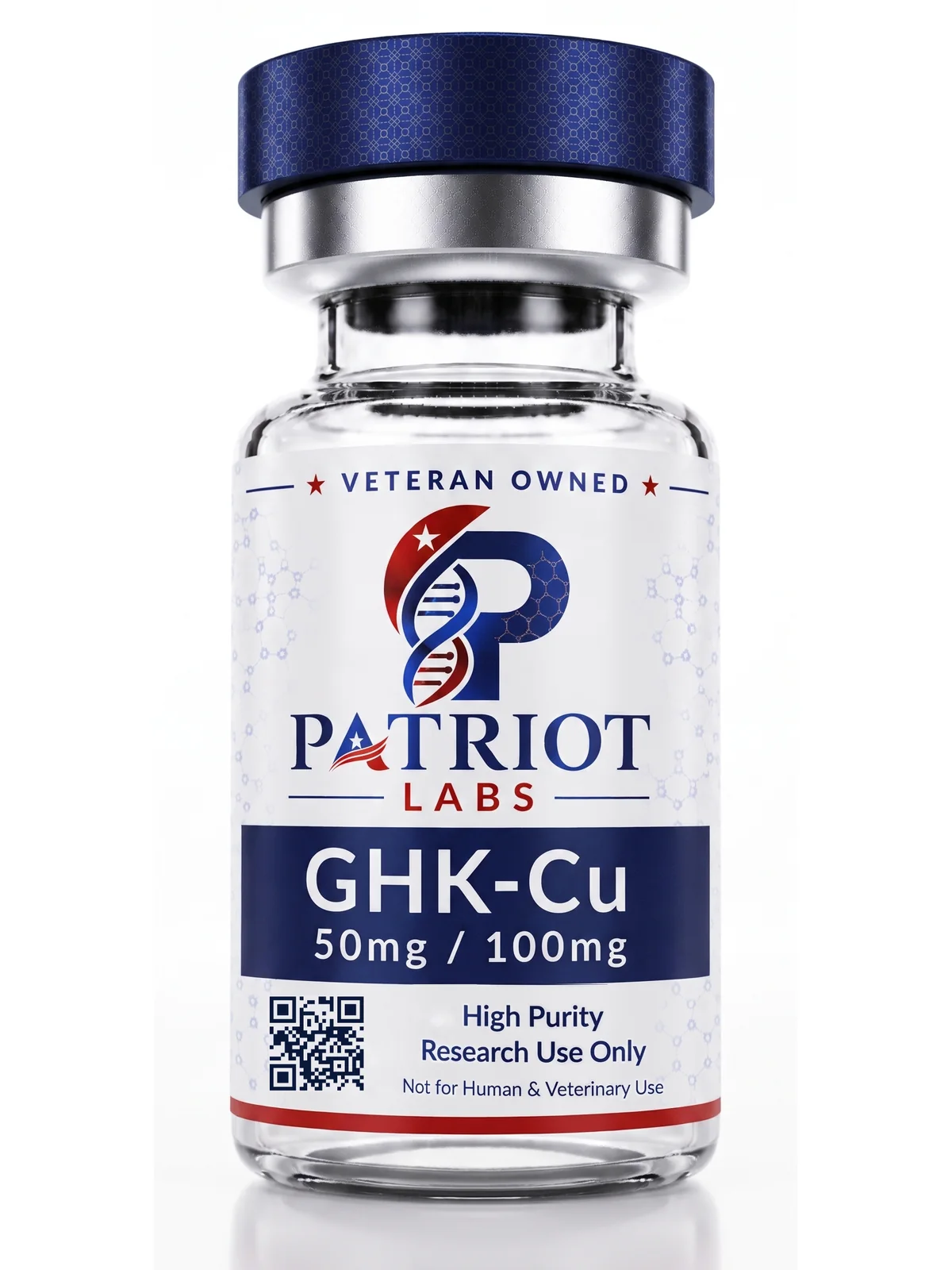 GHK-Cu 50mg research peptide vial