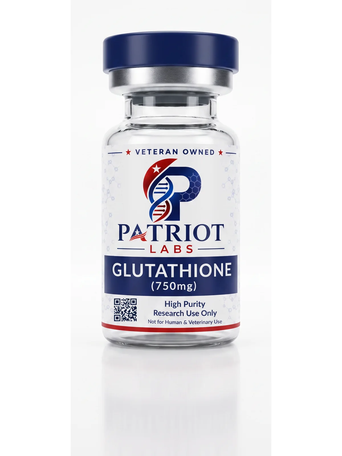 Glutathione 750mg research peptide vial