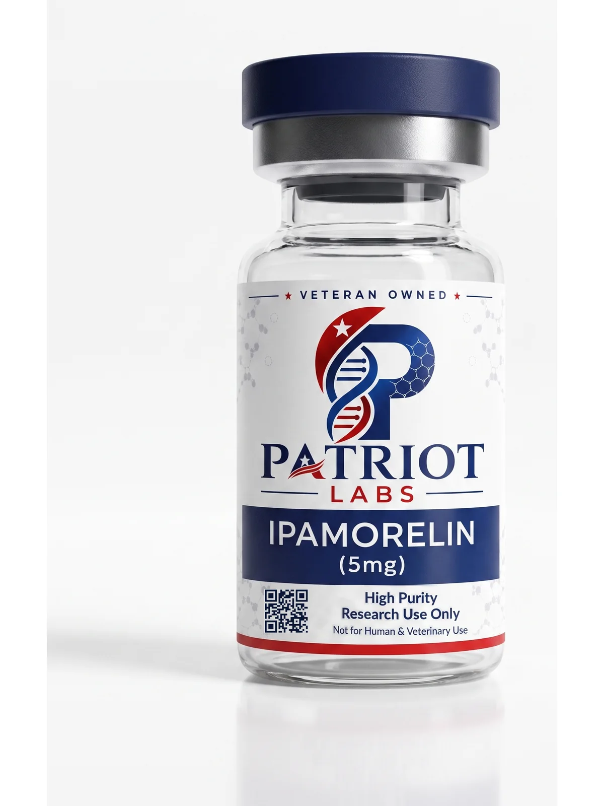 Ipamorelin 5mg research peptide vial
